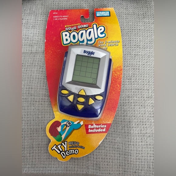 Vintage Boggle Hasbro Parker Brothers Hand Held Electronic Game BRAND NEW SEALED - Picture 1 of 2